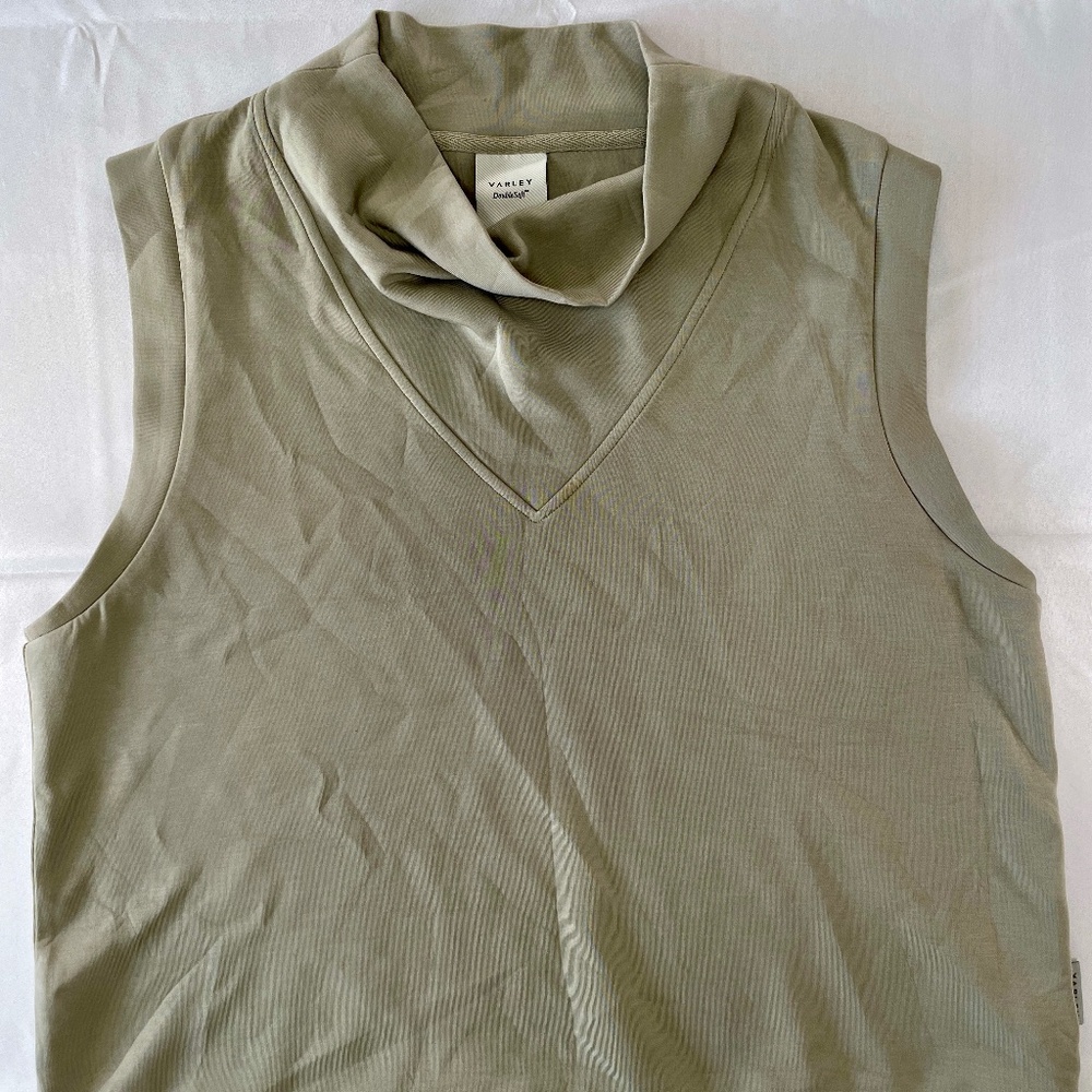 Varley Otis Sleeveless Sweat DoubleSoft™ Knit Top - Size XL
